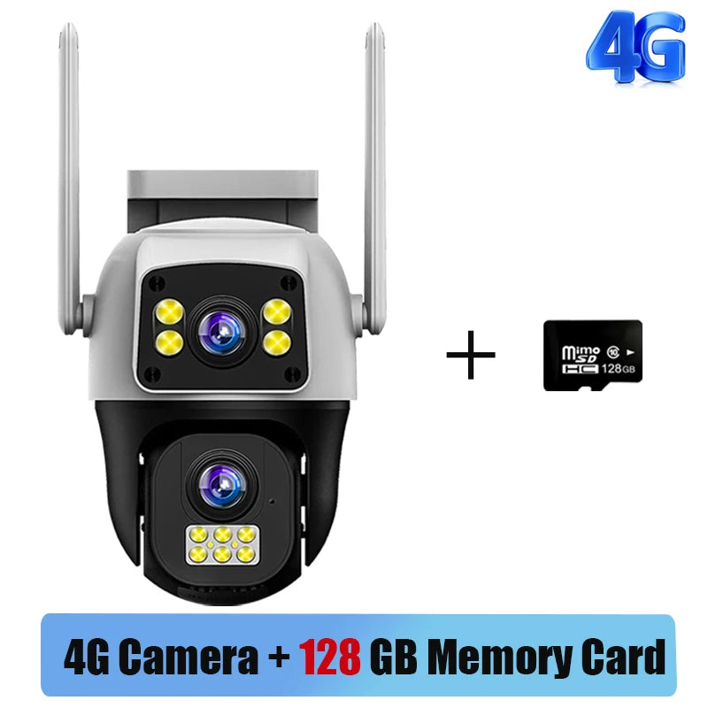 SolarGuard™ 4G Dual-Lens Security Camera (Works During Loadshedding)