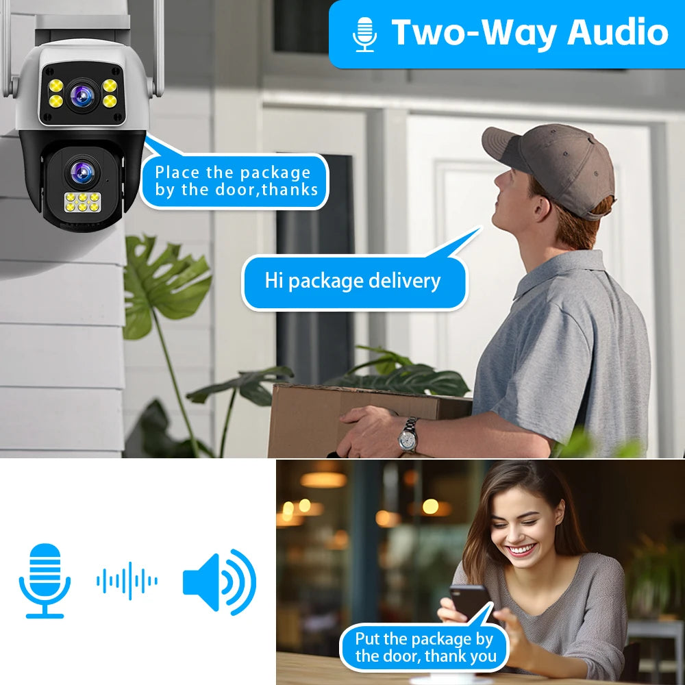 SolarGuard™ 4G Dual-Lens Security Camera (Works During Loadshedding)