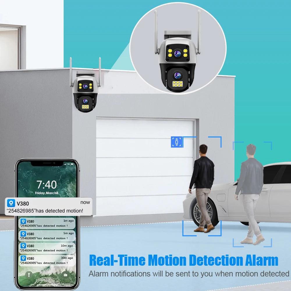SolarGuard™ 4G Dual-Lens Security Camera (Works During Loadshedding)