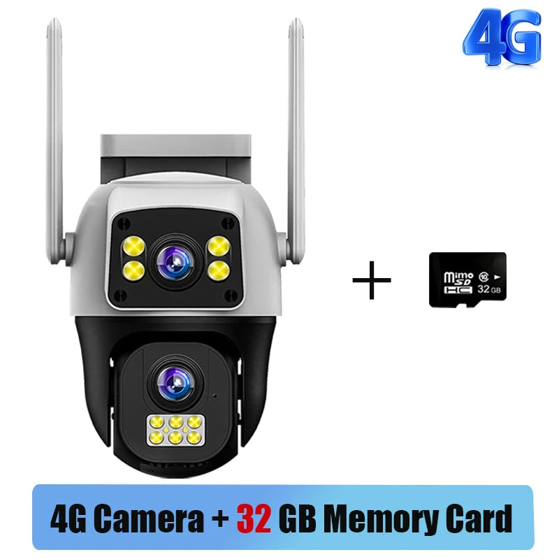 SolarGuard™ 4G Dual-Lens Security Camera (Works During Loadshedding)