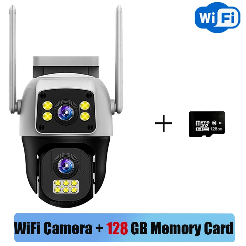 SolarGuard™ 4G Dual-Lens Security Camera (Works During Loadshedding)