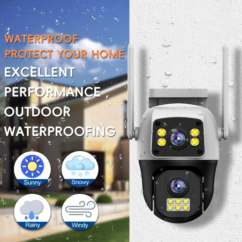 SolarGuard™ 4G Dual-Lens Security Camera (Works During Loadshedding)